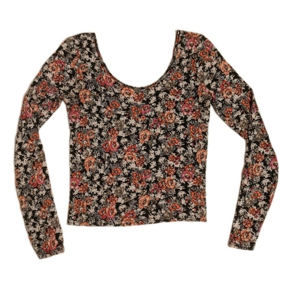 Map To Mars Crop Long Sleeve Sz M Y2K 90s Goblin Whimsygoth Boho Indie Grunge